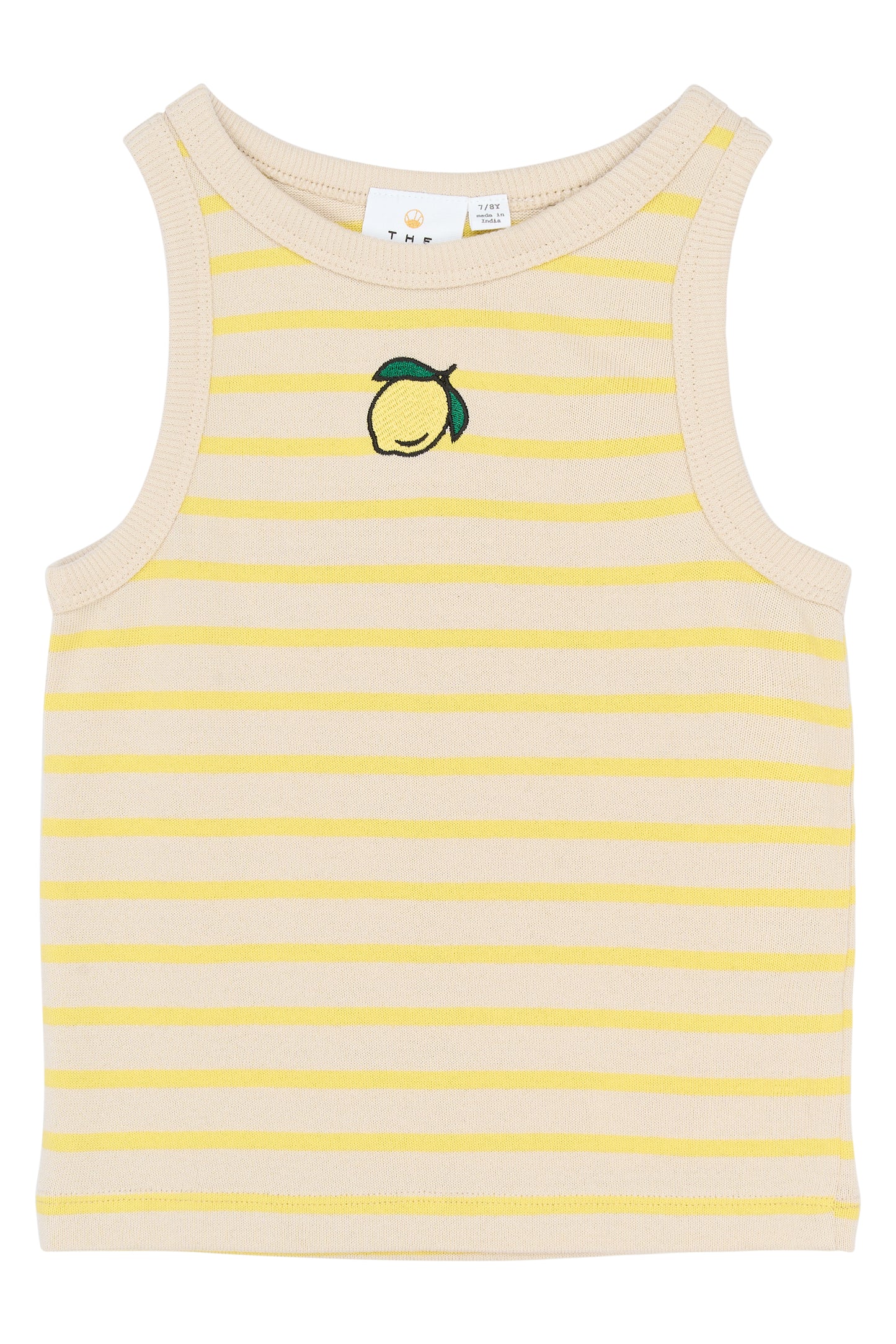 Yellow striped lemon top