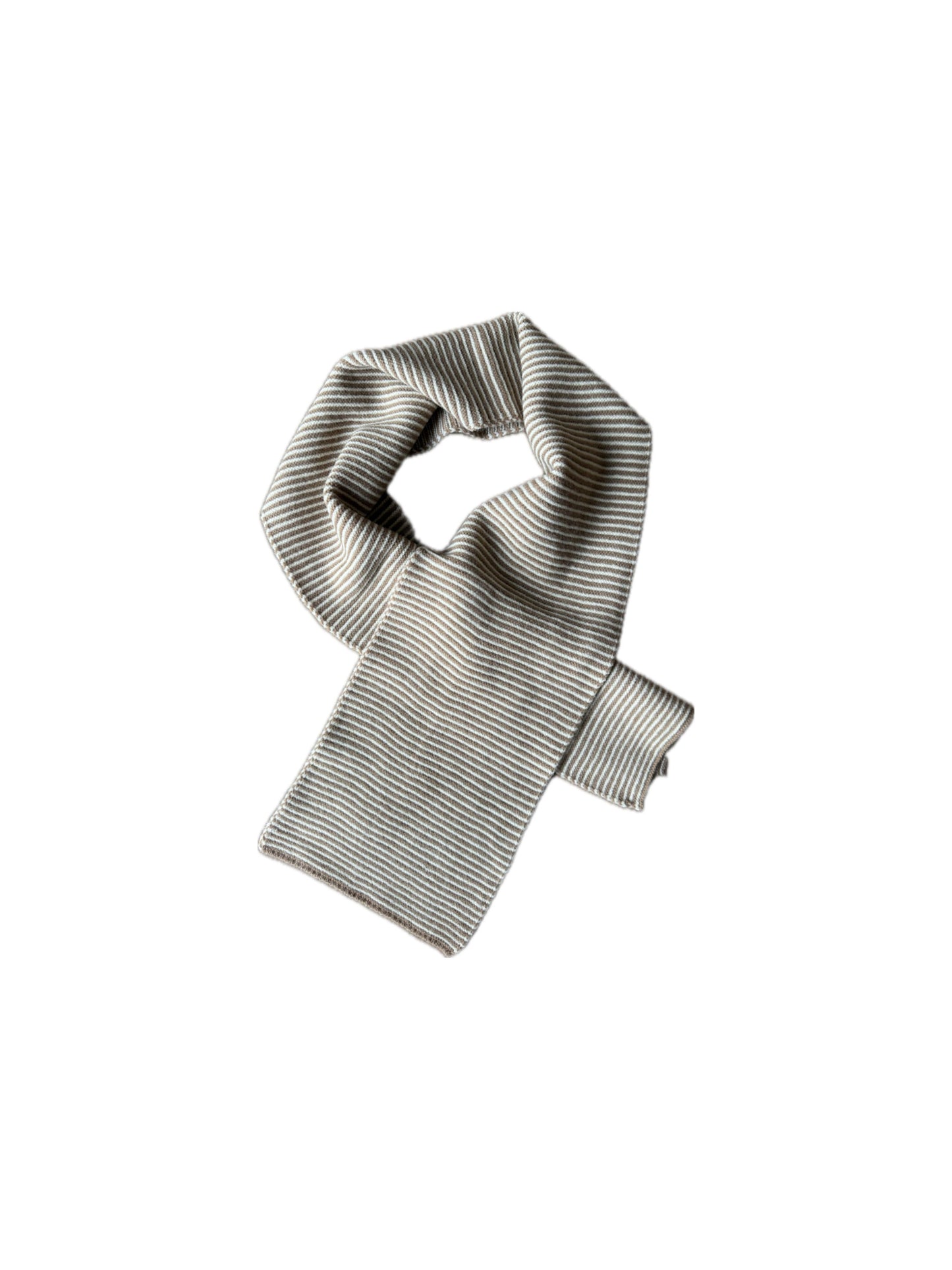 Striped scarf - creme