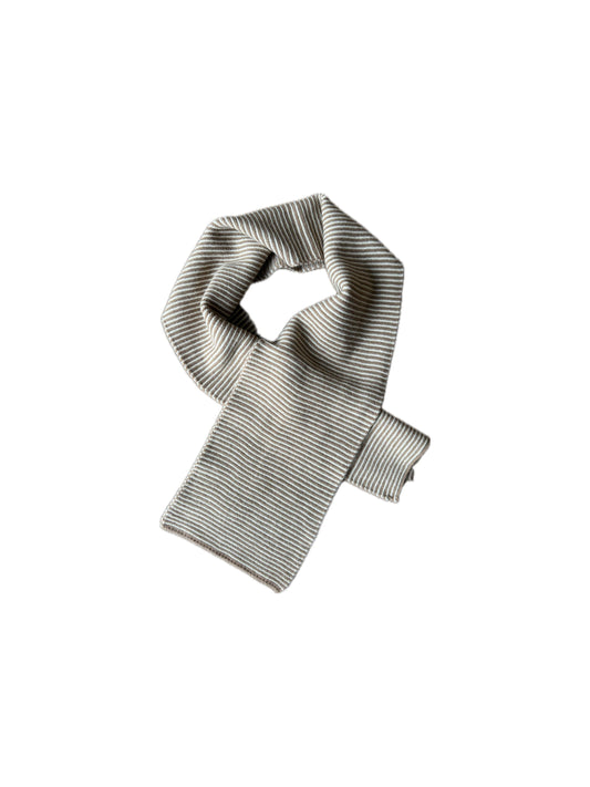 Striped scarf - creme