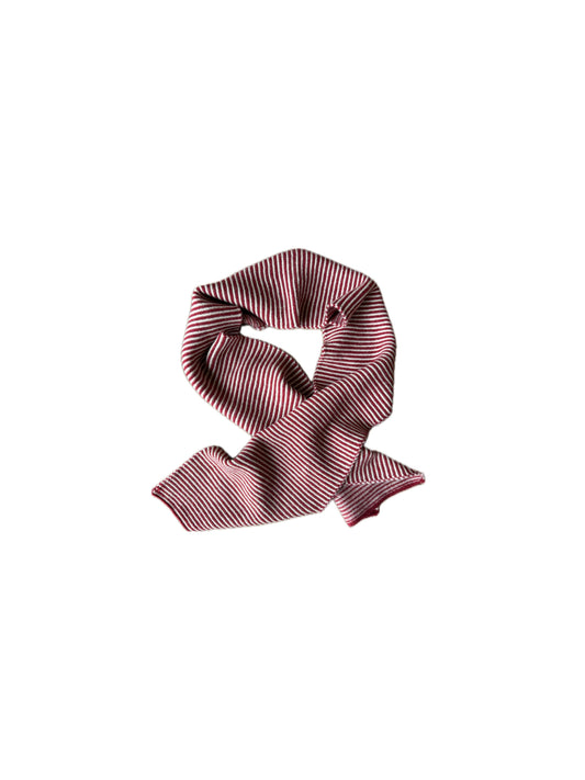 Striped scarf - red