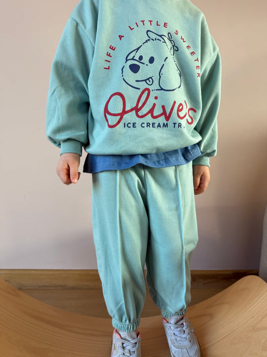 Mint jogger set
