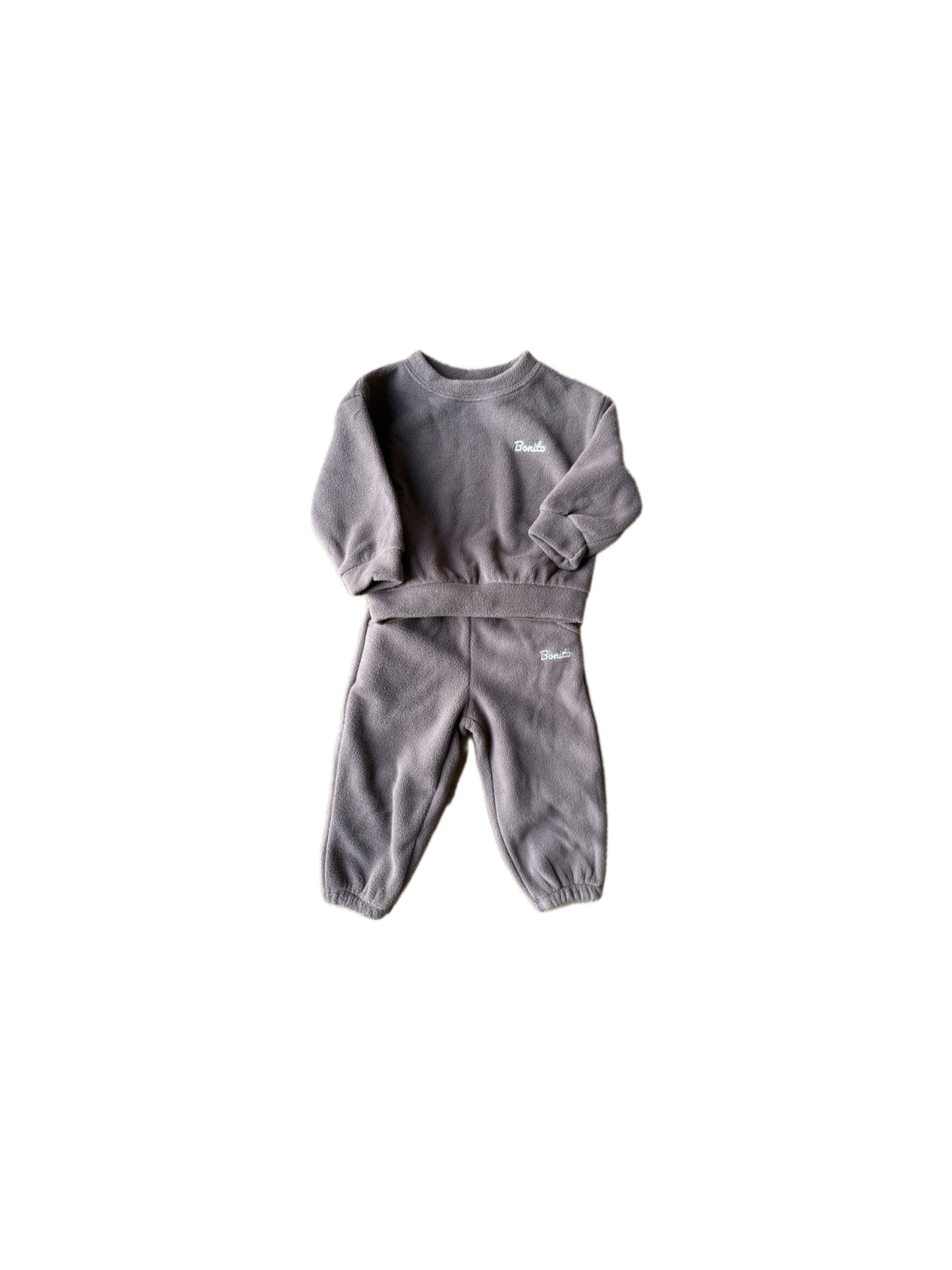 Fleece jogger set - brown